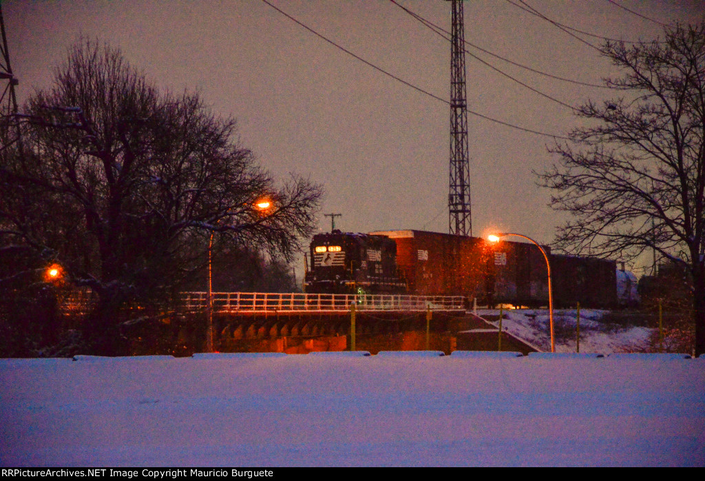 NS GP38-2 High nose Locomotive in the yard